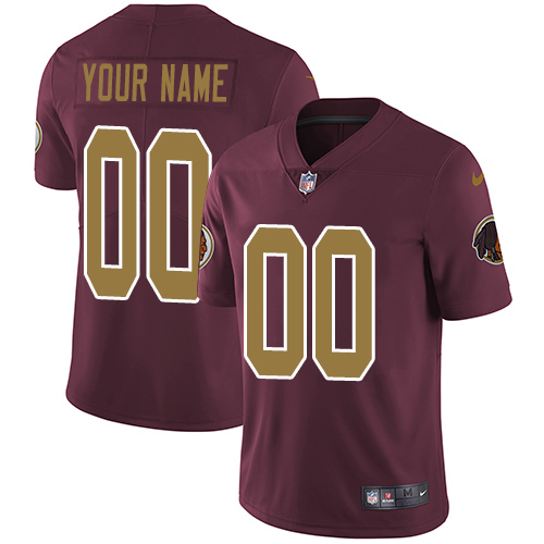 Men's Washington Redskins ACTIVE PLAYER Custom Red Color Rush Limited Stitched NFL Jersey